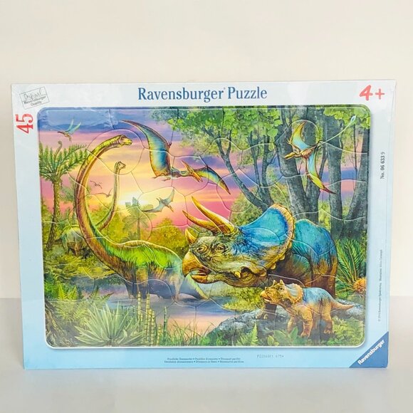 Ravensburger Frame Puzzles - Dinosaurs at Dawn (45 pc Puzzle) New Sealed Age 4+ - Picture 11 of 16
